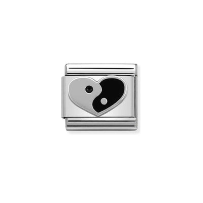 Nomination Composable Link 330202/20 Ying Yang Heart