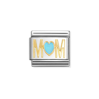 Nomination Composable Link 030272/83 Mom Blue Heart