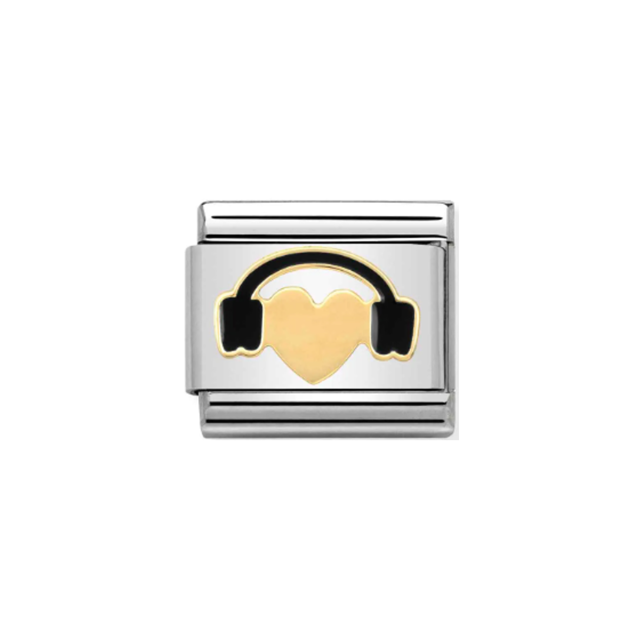 Nomination Composable 030283/01 Heart with Headphones