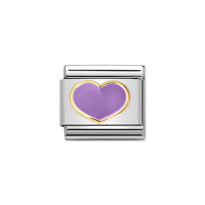 Nomination Composable 030283/22 Lilac Heart