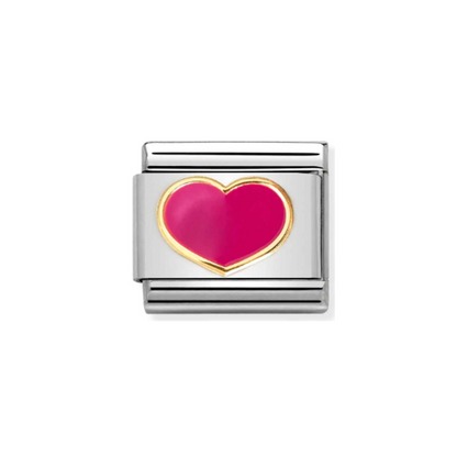 Nomination Composable 030283/24 Fuchsia Heart