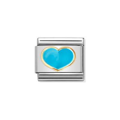 Nomination Composable Link 030283/25 Turquoise Heart