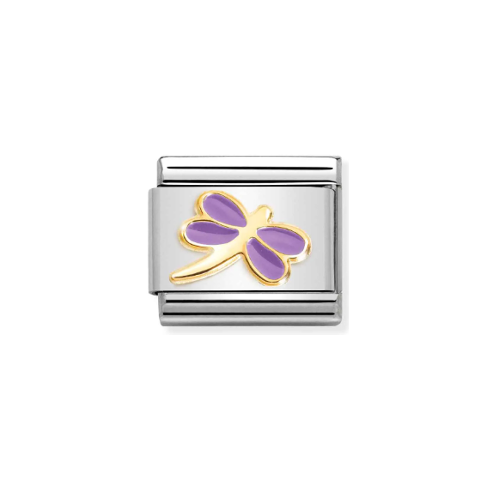 Nomination Composable 030285/55 Lilac Dragonfly