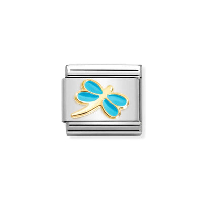 Nomination Composable Link 030285/58 Turquoise Dragonfly