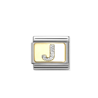 Nomination Composable 030291/10 Glitter Letter J