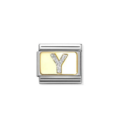 Nomination Composable 030291/25 Glitter Letter Y