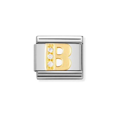 Nomination Composable 030301/02 Cubic Zirconia B