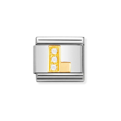 Nomination Composable Link 030301/12 Cubic Zirconia L