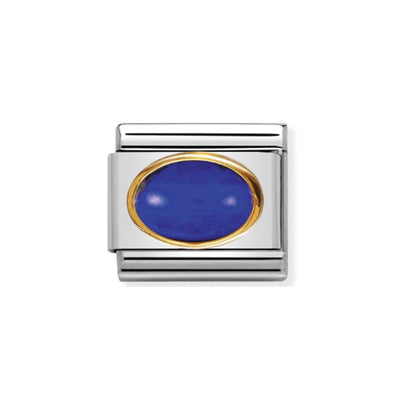 Nomination Composable Link 030502/09 Lapis Lazuli Classic Oval Hard Stones