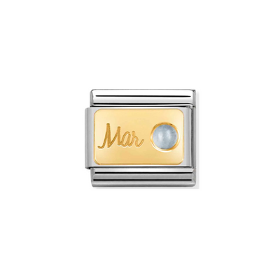 Nomination Composable Link 030519/03 March Aquamarine