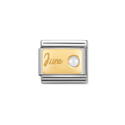 Nomination Composable 030519/06 June White Pearl