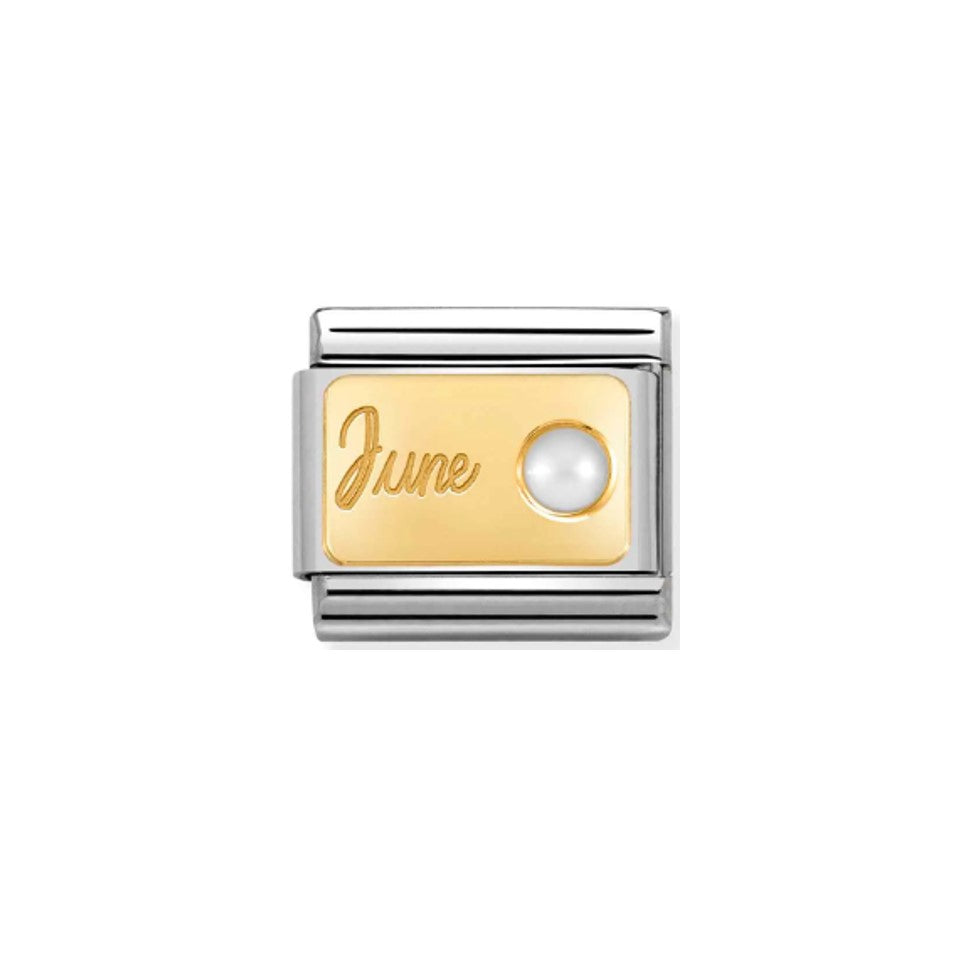 Nomination Composable 030519/06 June White Pearl