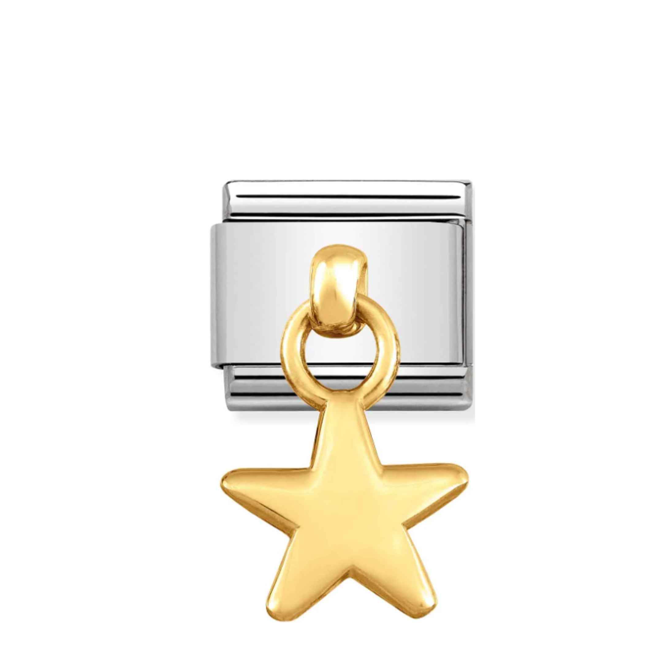 Nomination Composable 031800/05 Gold Star Link