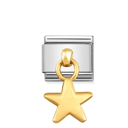 Nomination Composable 031800/05 Gold Star Link