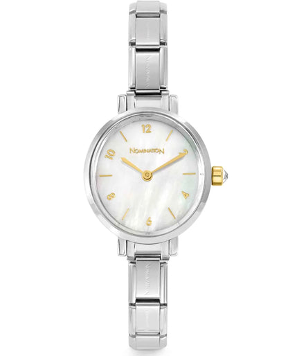 Nomination 076040/008 Paris Oval Watch with Mother of Pearl