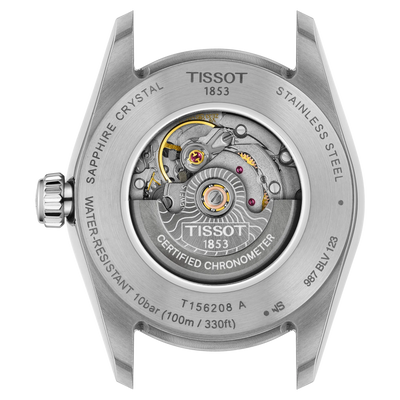 Tissot T156.208.11.353.00 Ballade 30mm Watch with Automatic Movement and Ice Blue Dial