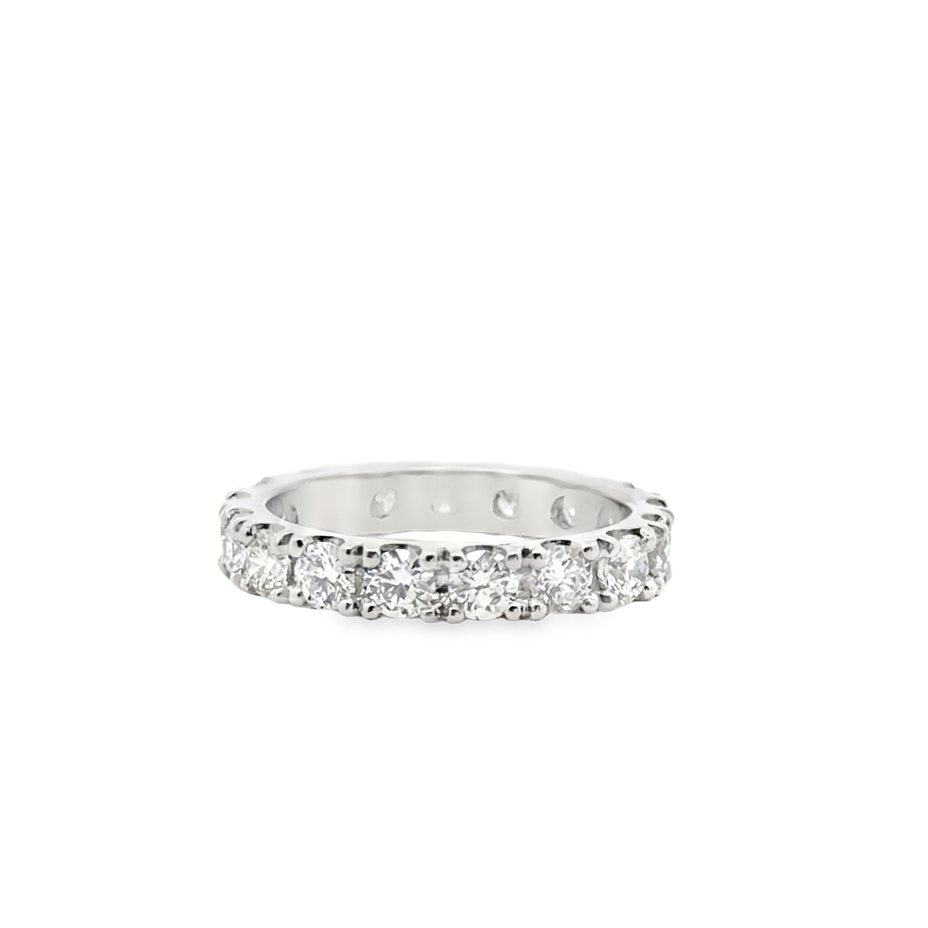 Platinum Split Shared Prong Eternity Band - 1.35 carats