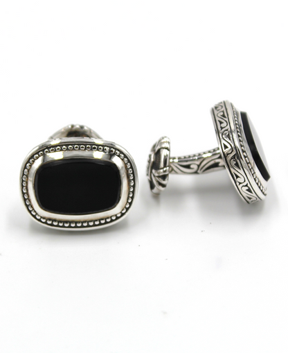 Scott Kay GC2139SPBOM Sterling Silver Onyx Cufflinks
