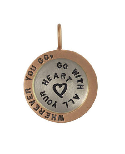 Heather B. Moore 100184 "Go With All Your Heart" Charm