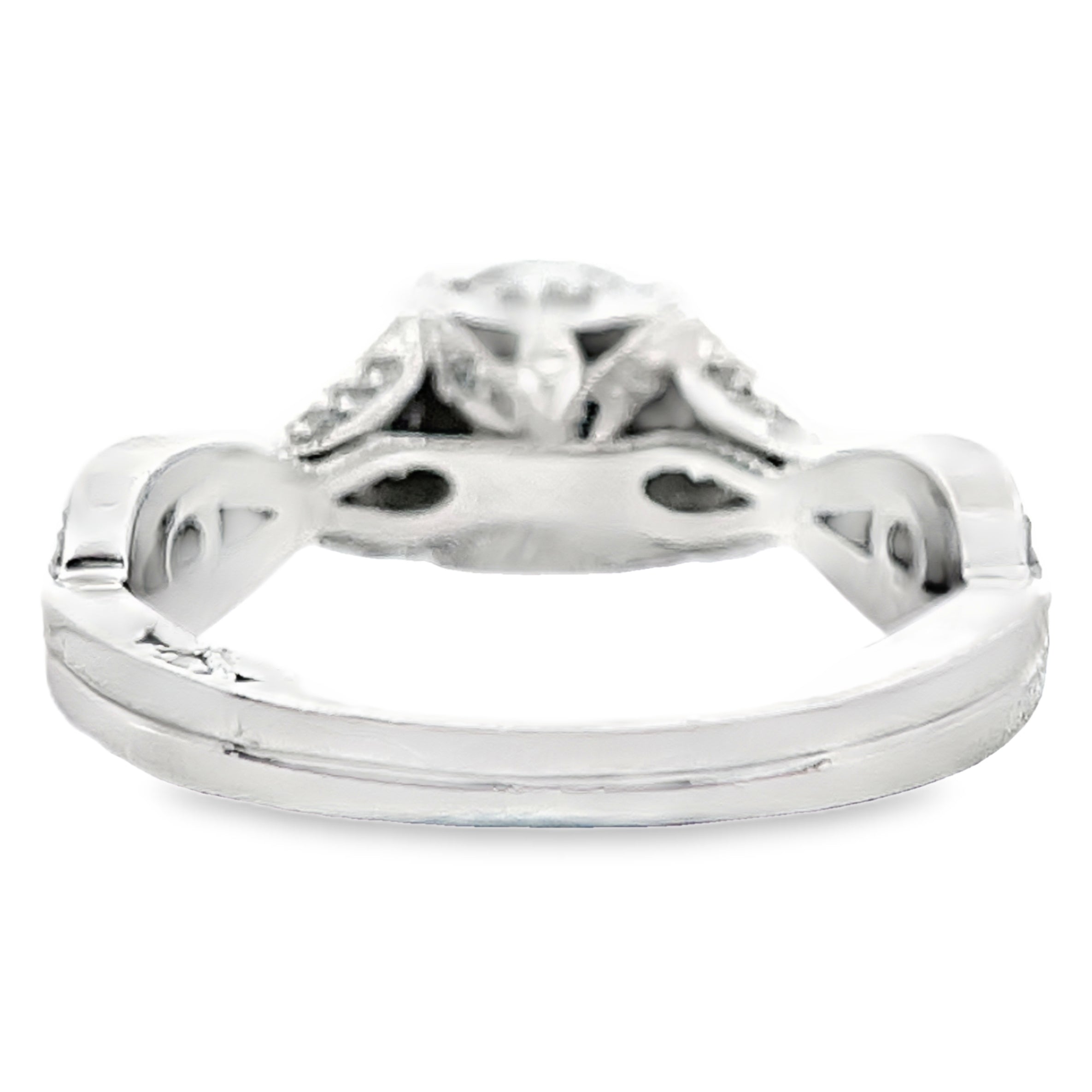 Tacori 2647 RD 7.5 "Simply Tacori" Platinum Ribbon Engagement Ring