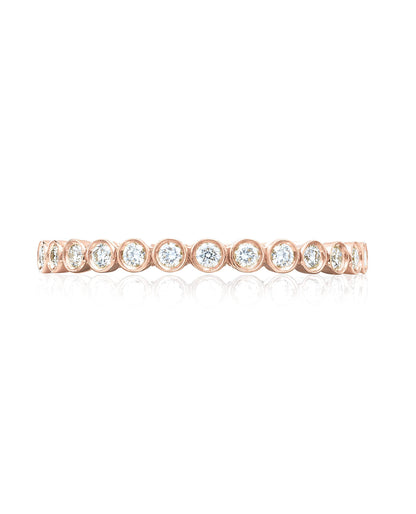 Tacori 200-2ETPK Sculpted Crescent 18K Rose Gold Eternity Ring