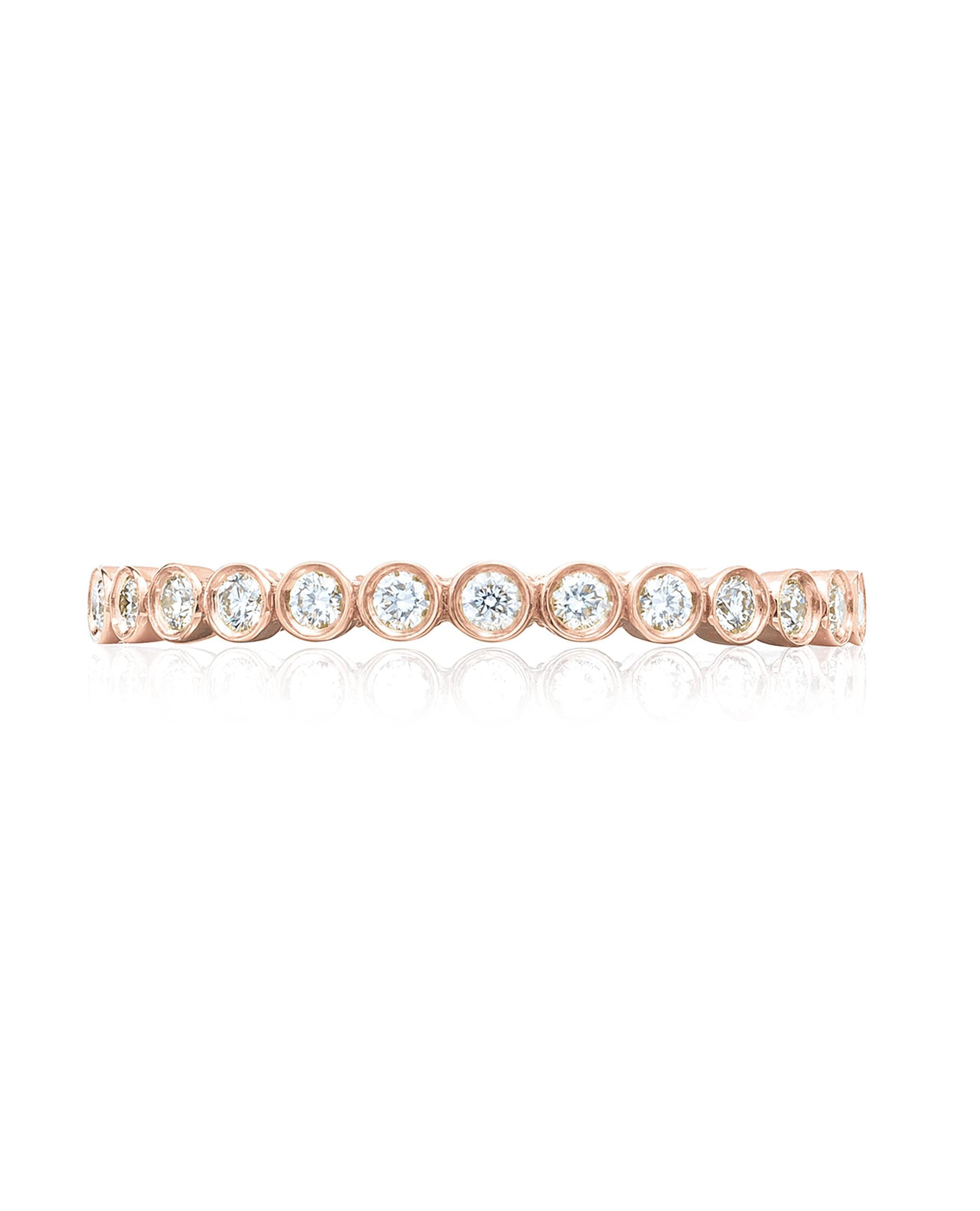 Tacori 200-2ETPK Sculpted Crescent 18K Rose Gold Eternity Ring
