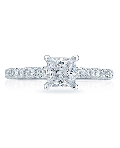 Tacori HT2546 PR6 Petite Crescent Platinum Engagement Ring Setting