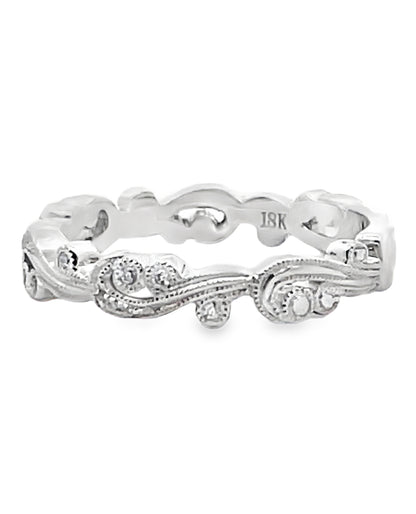 Kirk Kara SS6967-BS1 Angelique 18K White Gold Ring