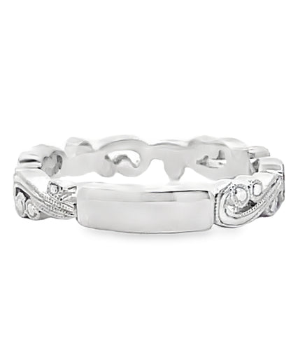 Kirk Kara SS6967-BS1 Angelique 18K White Gold Ring