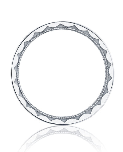 Tacori 108-6WD Men's Crescent Ring in 18K White Gold