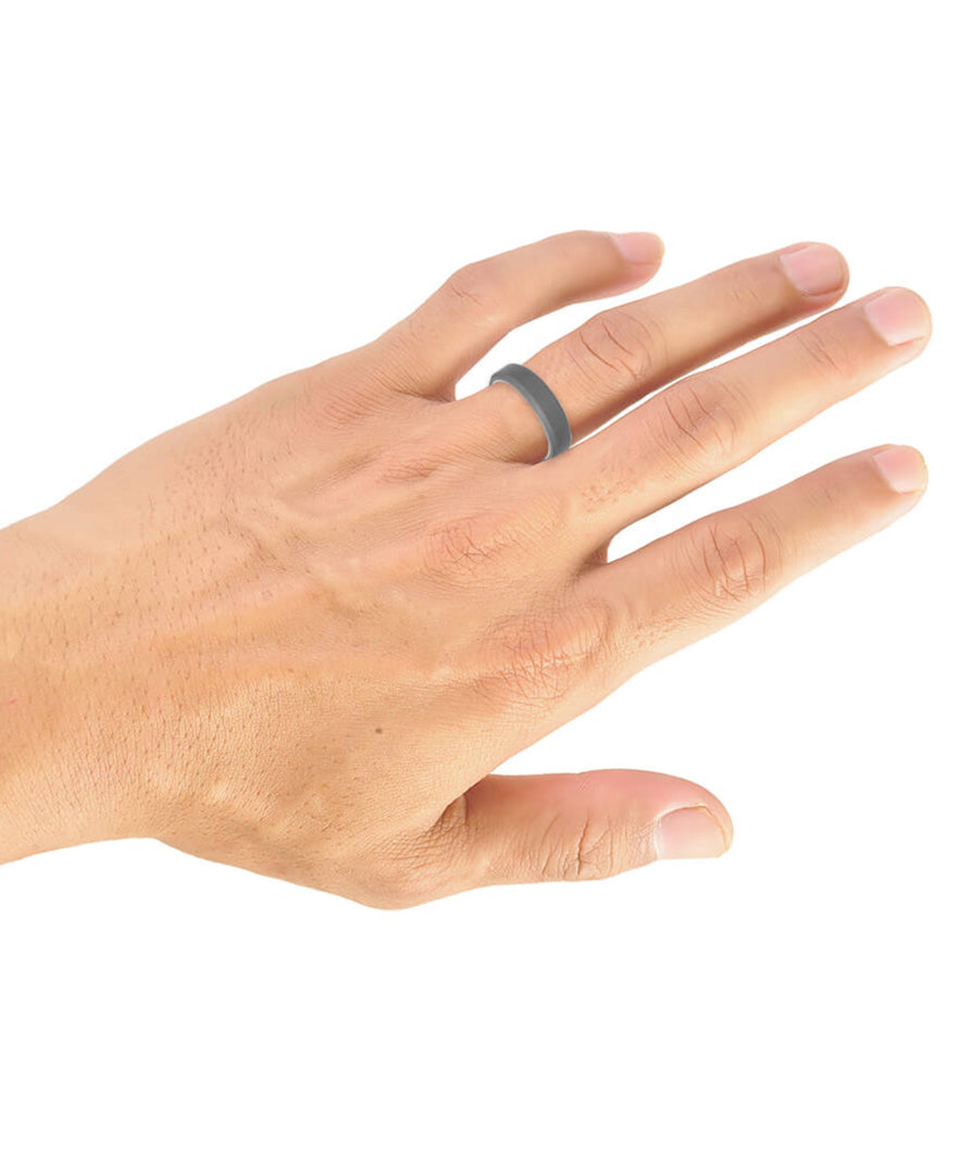 Triton "Raw" Collection 6MM Tungsten Carbide Sandblast Finish Ring