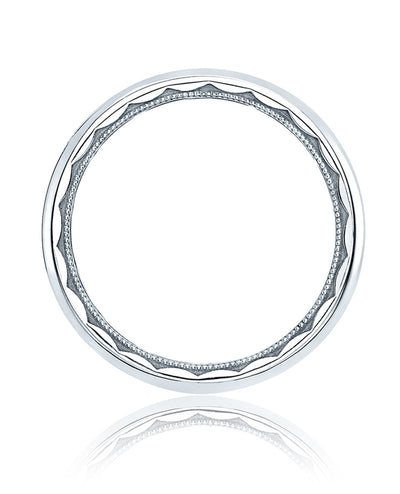 Tacori 112-4 18K White Gold Wedding Band 4 Millimeters