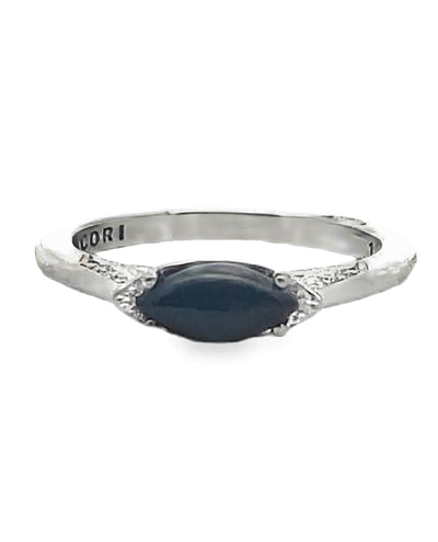Tacori 2654 Simply Tacori 18k White Gold Ring with Black Onyx