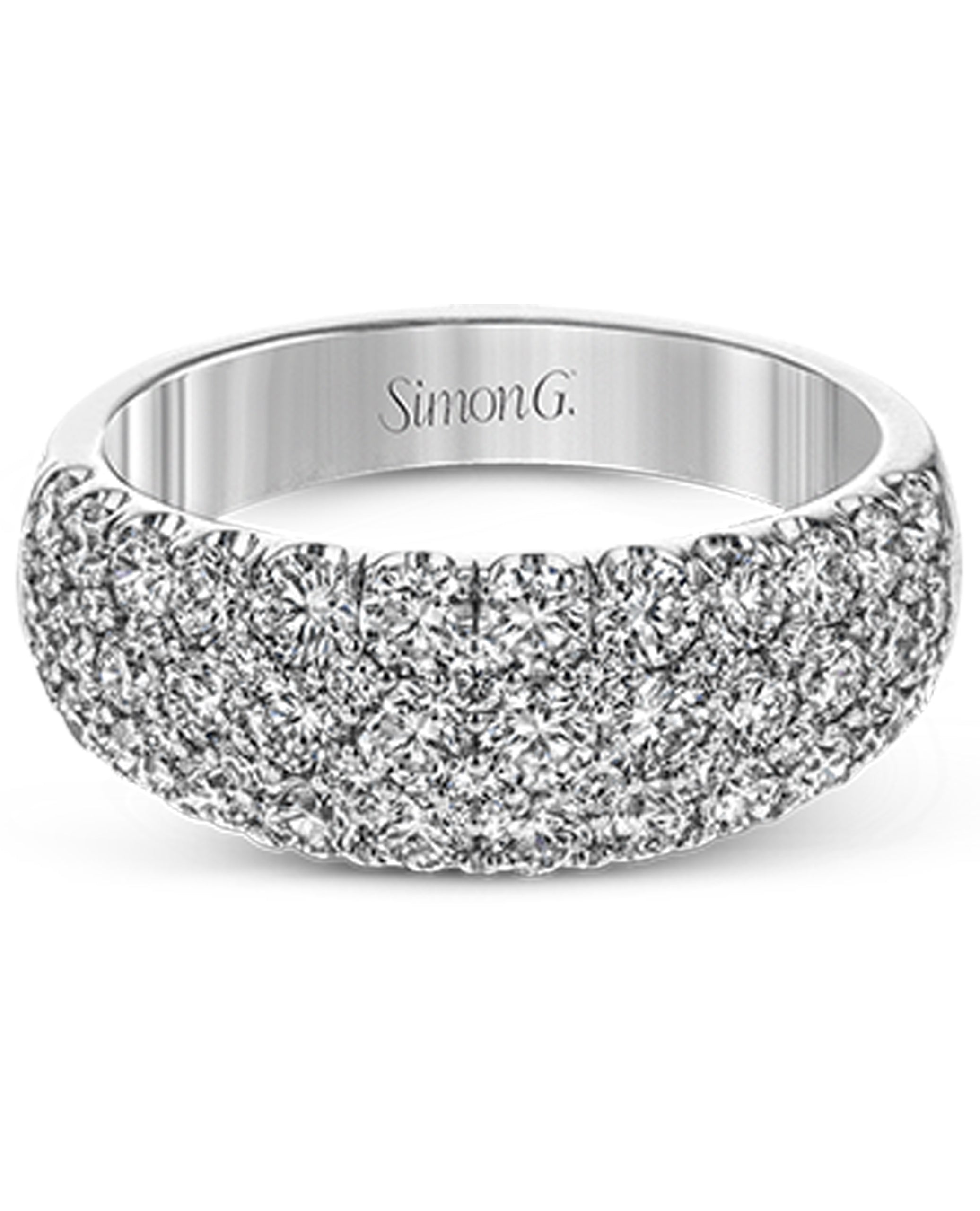 Simon G. LR1174 Pave Set Diamond Band Ring