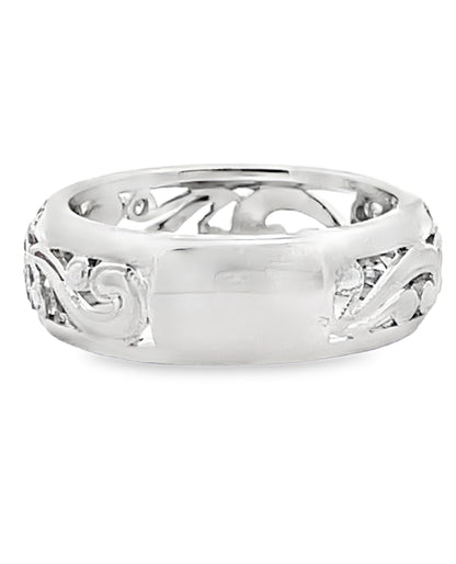 Kirk Kara KF1010DP-B 18K White Gold Angelique Diamond Ring