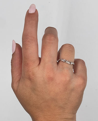 Kirk Kara K413-B Angelique 14K White Gold Diamond Ring