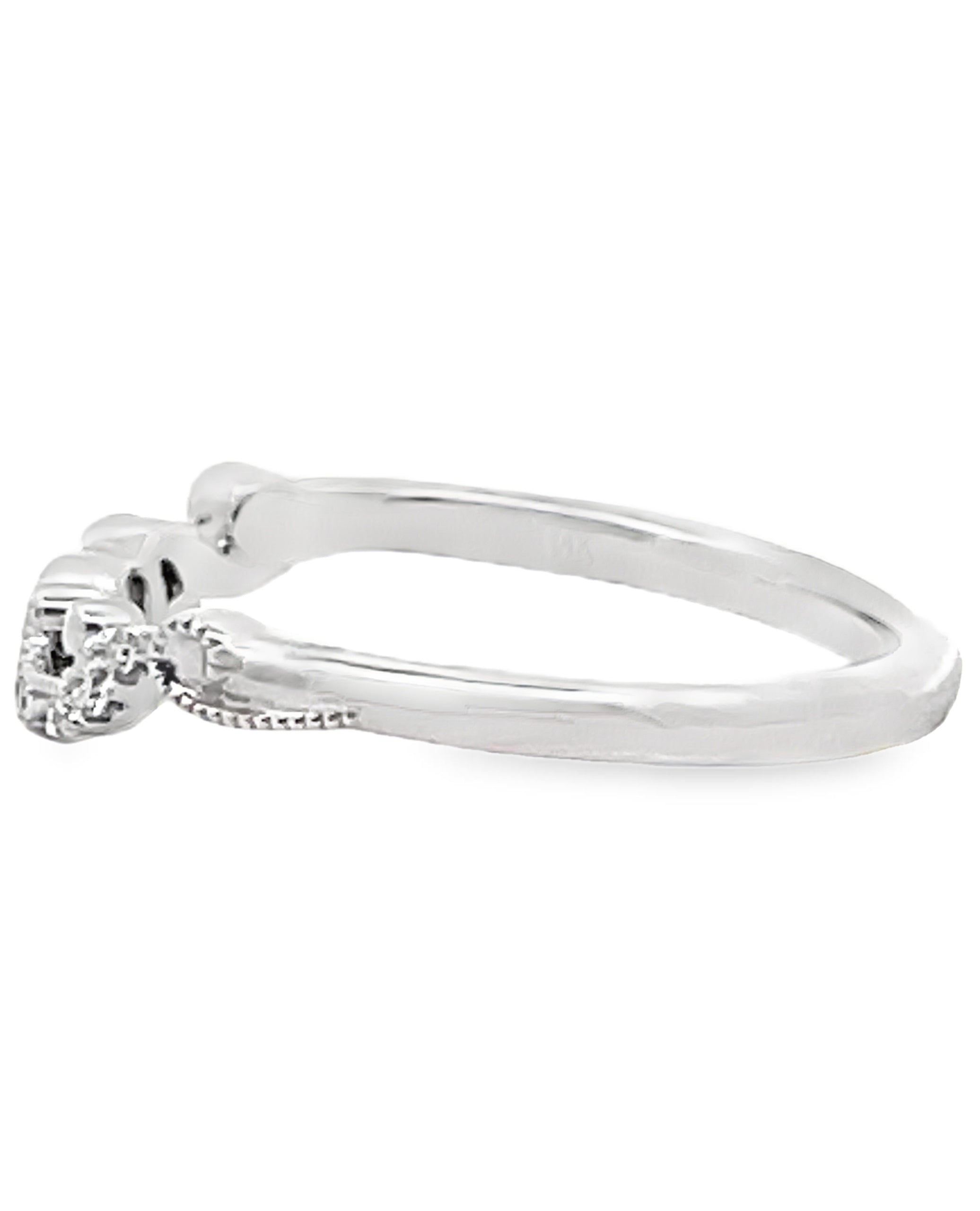 Kirk Kara K413-B Angelique 14K White Gold Diamond Ring