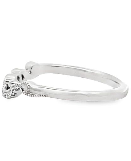 Kirk Kara K413-B Angelique 14K White Gold Diamond Ring