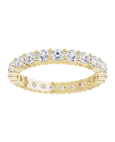 14K Yellow Gold Shared Prong Eternity Ring