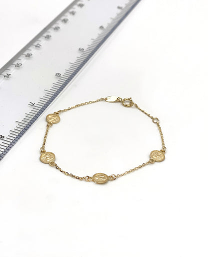 14K Yellow Gold Angel Bracelet