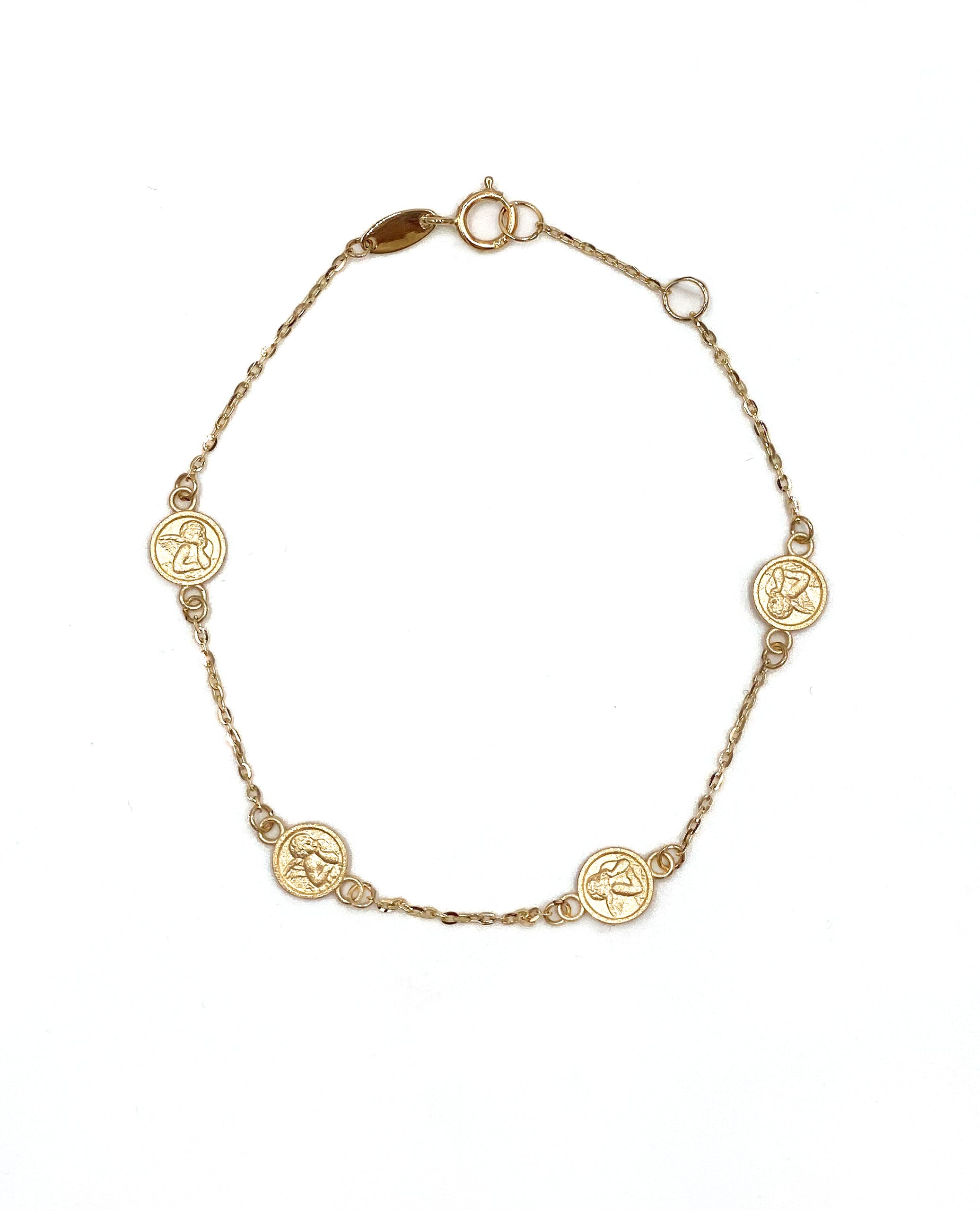 14K Yellow Gold Angel Bracelet