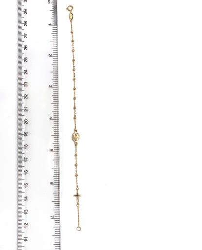14K Yellow Gold Rosary Bracelet