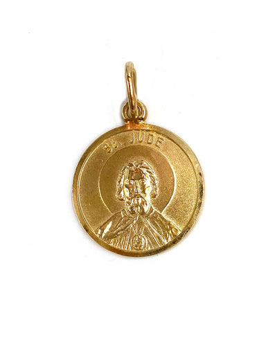 14K Yellow Gold Saint Jude Charm