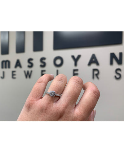 Ritani 1RZ1320CR14WG Engagement Ring