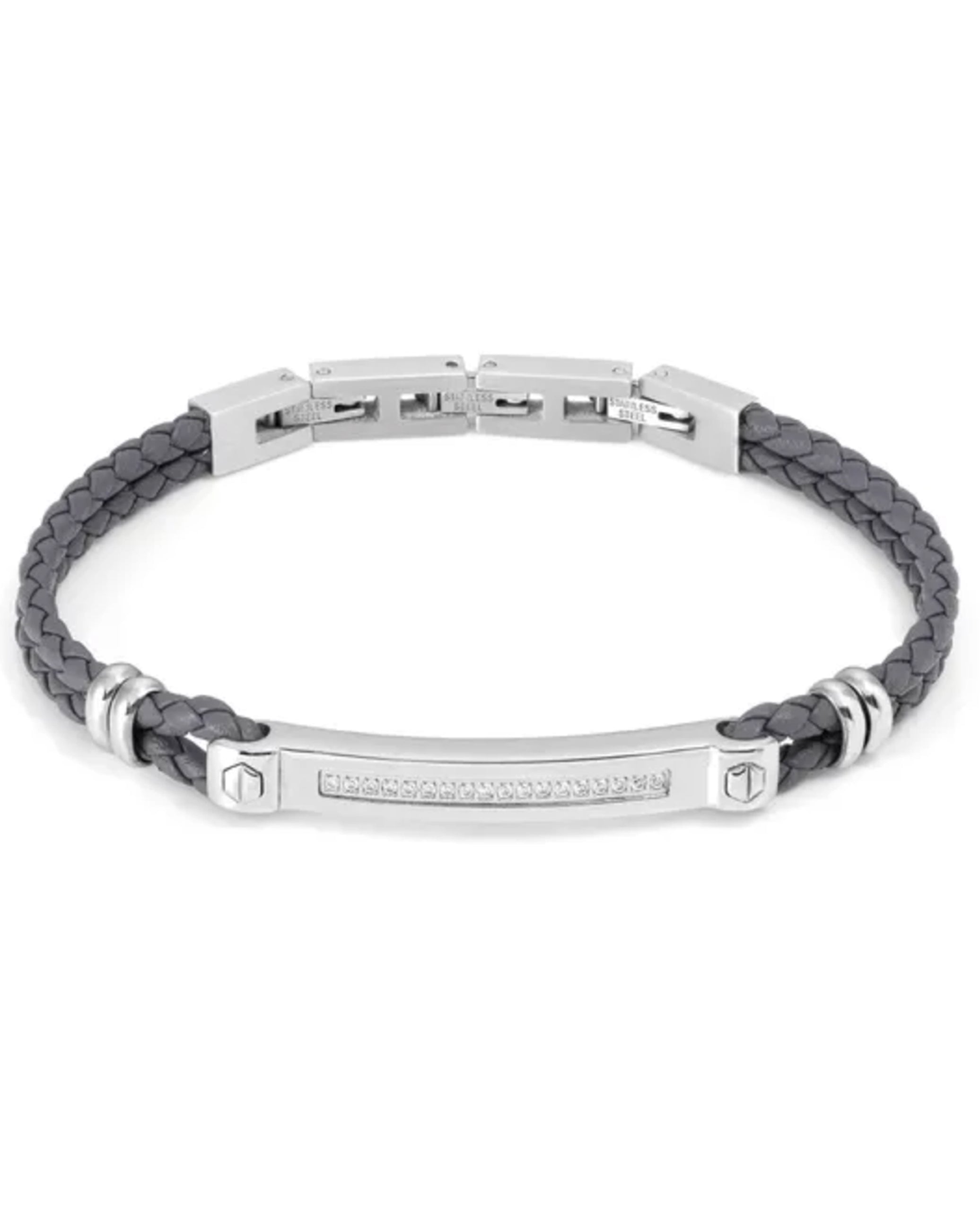 Nomination 133002/001 MANVISION Steel & Synthetic Leather Bracelet White
