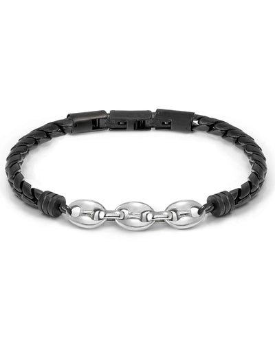 Nomination 133022/030 MANVISION Bracelet with Black Chain & Decoration