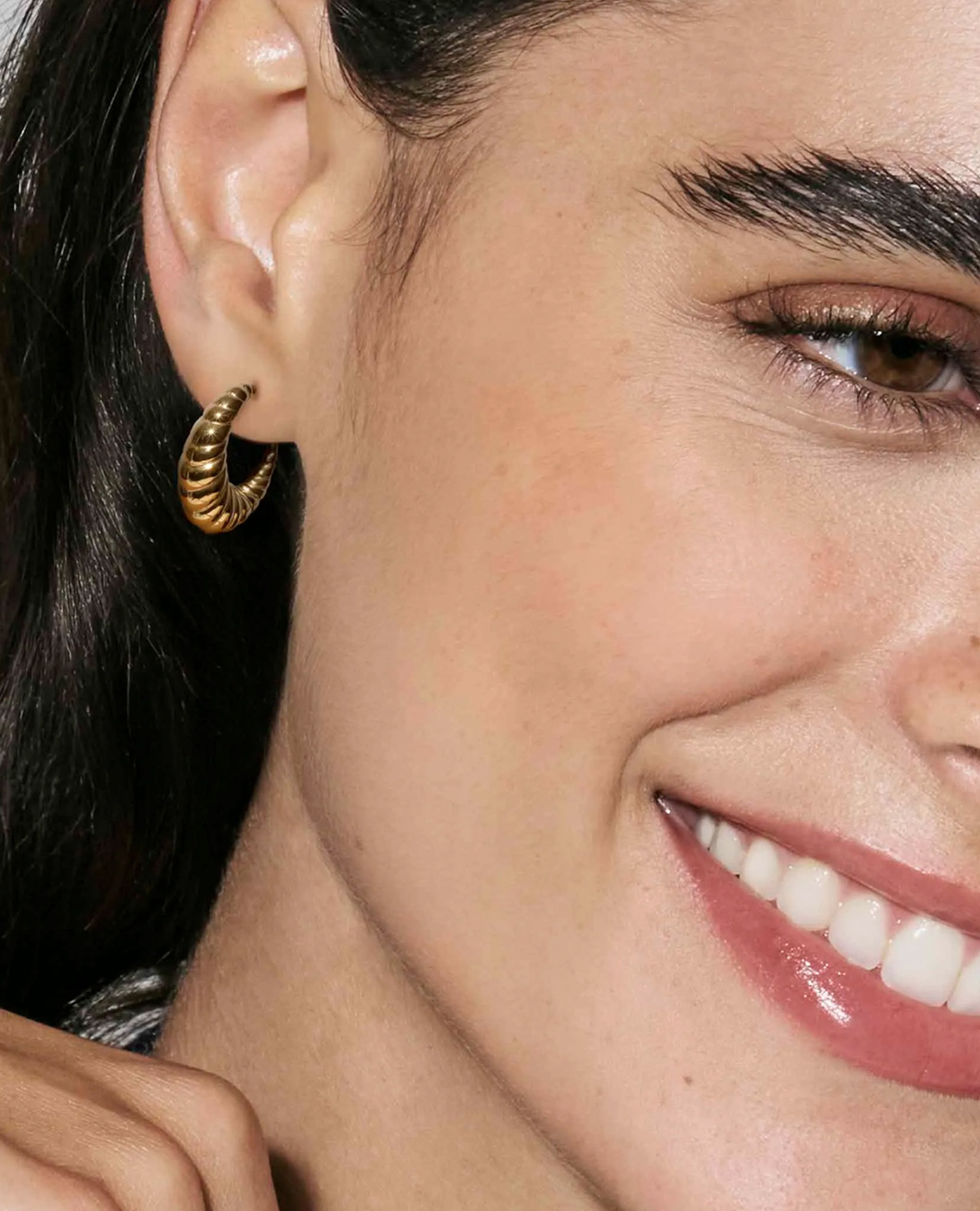 Nomination 134317/001 Ecclecttica Croissant Earrings Steel