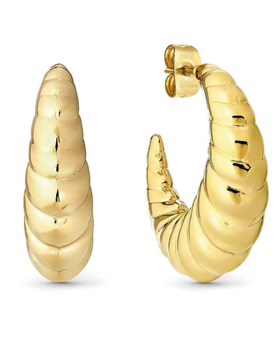 Nomination 134317/012 Ecclecttica Croissant Earrings Yellow Gold