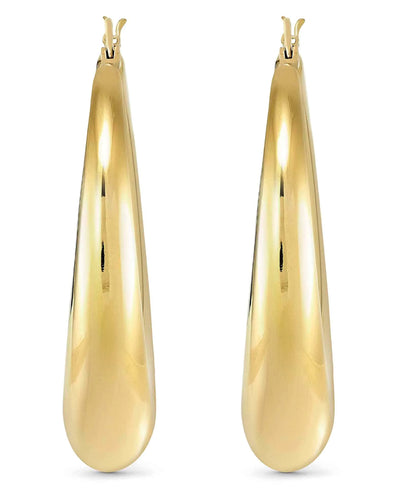 Nomination 134320/012 Ecclettica Large Hoop Earrings Yellow Gold