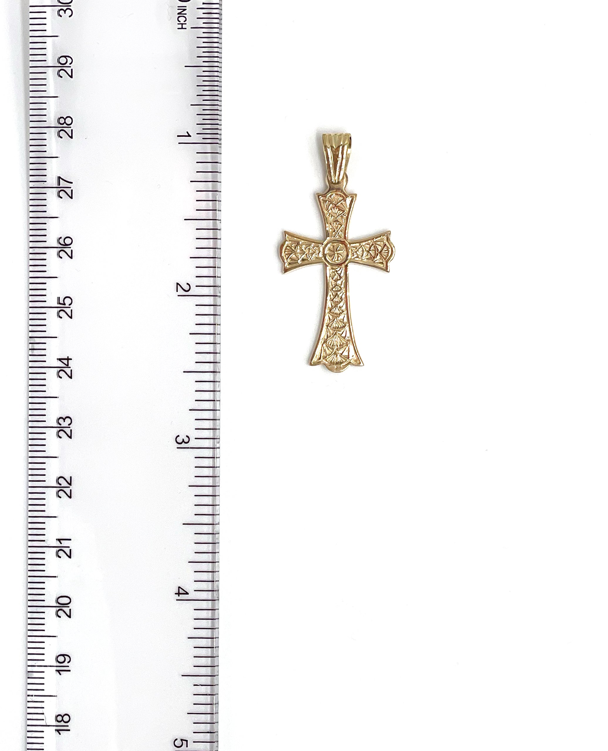 14K Yellow Gold Large Armenian Cross